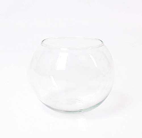 innaGLAS Vase Rond - Photophore Boule Tobi, en Verre Transparent, 10cm, Ø 11,5cm - Vase en Verre Transparent - Bougeoir Rond