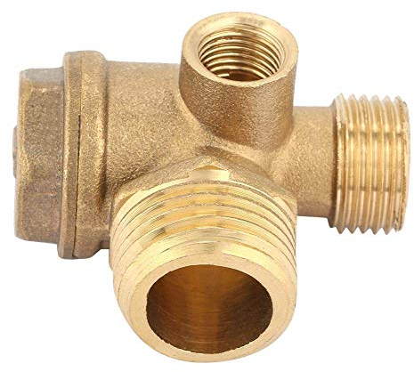 3-Port-Messing-Luftkompressor-Rückschlagventil-Rohrverbinder für Rückschlagventil mit Außengewinde