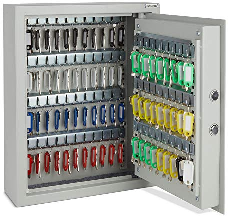 VonHaus Schlüsseltresor zur Wandmontage – Digitaler Schlüsselkasten mit Solenoid Schloss und Kapazität für 71 Schlüssel – Schlüsselsafe mit Tastaturschloss und Lichtanzeigen