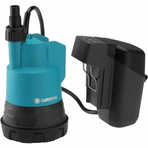 Gardena 14600-20 Akku-Klarwasser-Tauchpumpe 2000/2 18V P4A Ready-To-Use Set, Standard, small