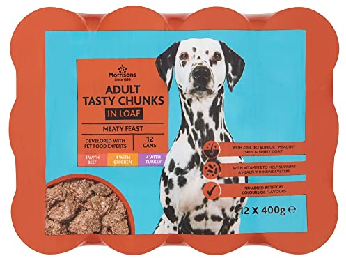Morrisons Dog Food Meat Loaf 12 x 400 g