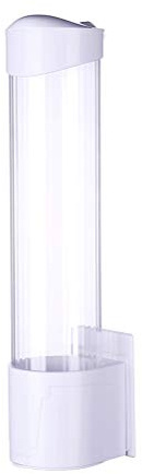 Tenglang Porte-gobelet en Papier jetable fixé au Mur, Support de gobelet Anti-poussière Distributeur de gobelet Mural pour Bureau à Domicile