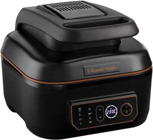 Russell Hobbs 26520 SatisFry Air Fryer and Multicooker - 7 Cooking Functions Including Airfryer, Slow Cooker, Grill, Roast and Bake, 5.5 Litre Capacity, Black
