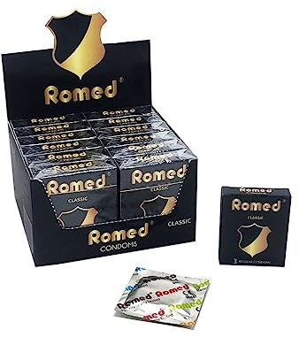Romed Kondome Classic, mit Reservoir, Latex, 3er Pack (12 x 3er Pack = 36 Stück)