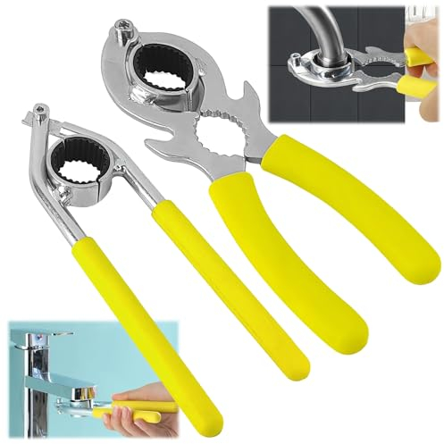 2 Pièces Clés de Serrage Mousseur Robinet, Acier de Aerateur Robinet Economie D'eau, Clés de Serrage pour Mousseur, Aérateur Robinet, Mousseur Robinet Economie Eau
