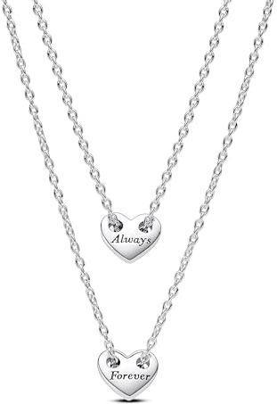 Pandora Hearts sterling silver splittable collier necklaces, 45