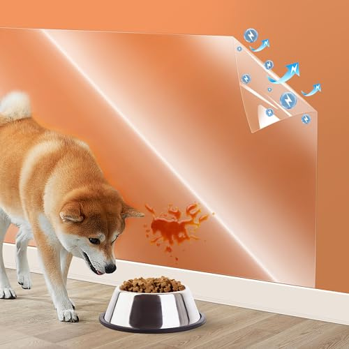 Loiion Wandschutzfolie Elektrostatisch, Spritzschutz Hunde Wandschutz 500CM