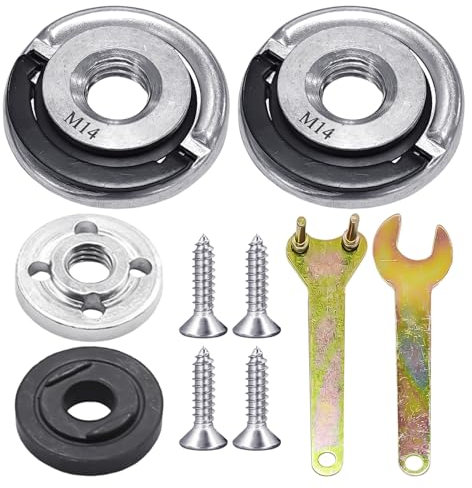 2 pièces d'accessoires pour plaque de pression, 1 jeu d'accessoires pour meuleuse d'angle, clé de meuleuse d'angle, écrou à dégagement rapide pour meuleuse d'angle