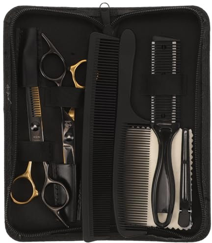 FRCOLOR 1 Set Friseurscheren Set Haarschneider Haarscheren Trimmer Für Männer Herrenschneider Haarschneideschere Professionelles Haarschnitt Kit Mit Wasserwaage Barber Tools Edelstahl