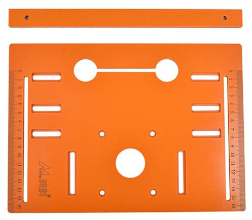 Circular Saw Base Plate,28x25cm Cut Circular Saw Guideway Table Insert Plate Mini Woodworking Benches Router Flip Plate Multifunctional Trimming