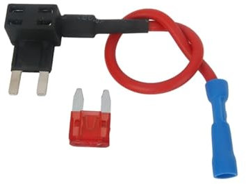 12 V MINI KLEINER MITTLERER KFZ-Sicherungshalter, Add-a-Circuit-TAP-Adapter mit 10 A Micro-Mini-Standard-ATM-Flachsicherung, 1 Stück(Mini,1A)