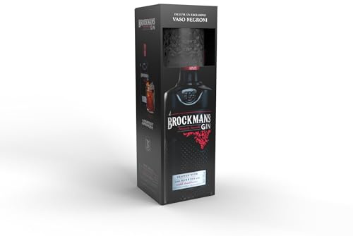 Ginebra Premium Brockmans con Vaso Negroni de Regalo - Pack de 70 cl