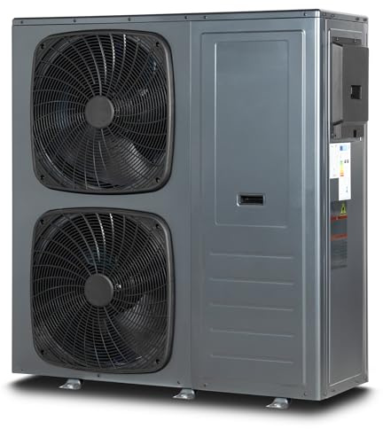 Smad Pompa di Calore 16kW, R290 A+++, COP 5.11, Acqua Calda, Raffreddamento, Riscaldamento, Monoblocco, Sistemi Wifi, Antigelo, Modalità Silenziosa, Riscaldamento Elettrico
