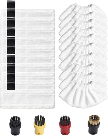 Genérico GeRnie Paño De Trapeador for Limpiador De Vapor Ropa De Piso De Microfibra, for Accesorios(Set J 24PCS)