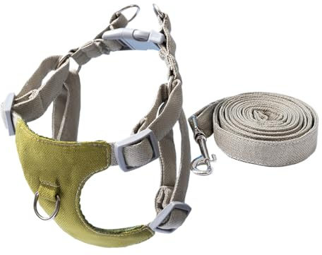 Imbracatura media per cani – Imbracatura anti-tiraggio con guinzaglio,Design gilet regolabile con manico per un facile controllo, tessuto Oxford traspirante per passeggiate e allenamento