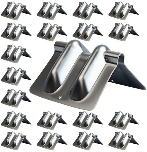 Iumcin Steel Corner Protectors for Tie Down Straps 20 Pack -Cargo Edge Guard for Flatbed Trucking, Pallet Load Protection, Shipping Supplies