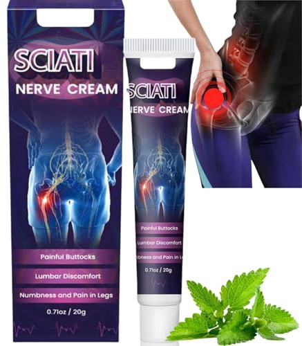 20g Sci/Atica Pain Relief Cream,Heat Sci/Atica Nerve Pain Relief Cream,Best Pain Relief for Sci/Atica,Back and Muscle Pai/n Re/LIEF Gel,Heat Pads for Back Pain,Useful Herbal Cream for Men and Women