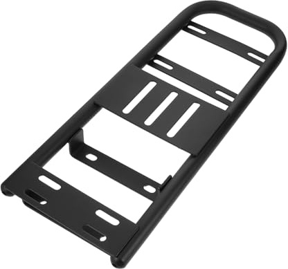 BUGUUYO Extended Electric Bike Rear Luggage Rack Sturdy Motorbike Rear Rack Cargo Carrier Platform for Touring and Road Trips Secure Support Frame for Backrests and Storage Boxes Easy