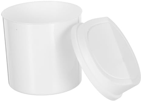 Gatuida Mini poubelle de bureau poubelle de table peut corbeille de comptoir Bac de déchets de bureau mini de comptoir de petite Plastique blanche