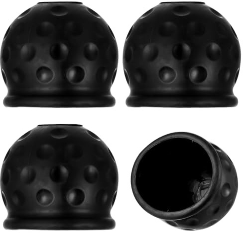 4 STK. Ø50 mm Gummi‑Abdeckkappen für Anhängerkupplung, schwarz | Universal‑Gummi‑Kugelabdeckung Ø50 mm – schützt vor Schmutz/Wasser/Rost; passend für Anhänger, PKW, LKW, Wohnwagen.