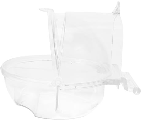 FUTUREORYY Papageien badewanne aus Geruchlosem Stabilem Kunststoff Hängendes Vogelbad für Käfig Kleine Wellensittich Dusche und Sandbad Runde Kanten Sicher für Sittiche Nymphensittiche