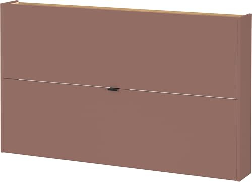Germania Schuhschrank 1392-675 GW-Ameca, in Toffee/Eiche, mit geringer Tiefe, 140 x 83 x 18 cm (BxHxT)
