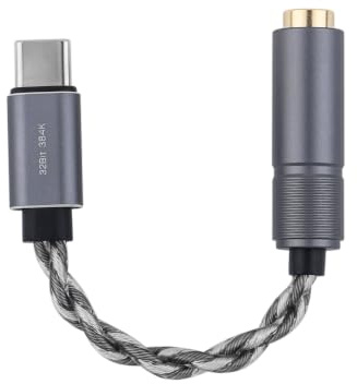 Linsoul Kiwi Ears AD1 Pro USB C DAC Adapter Cable, Custom DAC Chip
