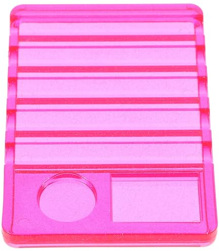 iplusmile Porte-pinceaux en Plastique Élégant Palette de Mélange pour Nail Art 5 Compartiments pour Organiser Espace de Travail Salon de Manucure