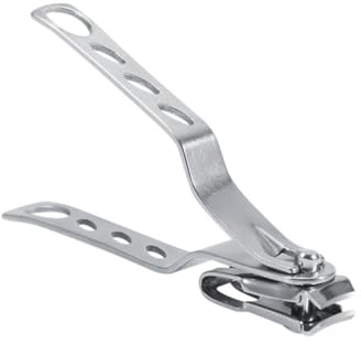 Cortaúñas Giratorio Acero Inoxidable de 360 Grados, para Uñas Gruesas | Cuchillas de Precisión, Palanca Ancha de Presión, Fácil Limpieza, Color Plata