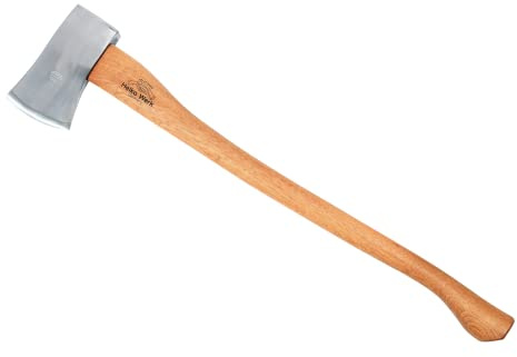 Helko Axt Forester 1600 g | Hochwertige Allzweck-Axt mit 80 cm Hickory-Griff | Handgeschmiedet in Deutschland | Ideal zum Schneiden und Fällen von mittelgroßen Bäumen