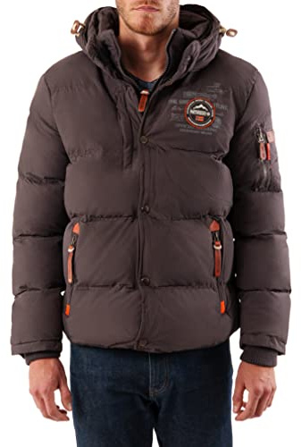 Geographical Norway Herren Winterjacke Verveine Dark Grey S