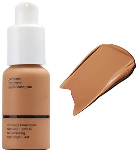 Fond de Teint Couvrant Imperfections Liquid Foundation Waterproof Longue durée Soft Matte 30ml 8 Couleur
