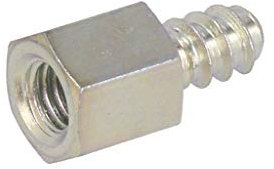 10X 228ST4.8X08 Distanzmuffe mit Gewinde Innengew: M5 8mm Außengew: ST4,8 Zink D