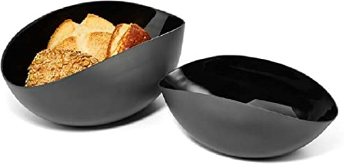 PHILIPPI - Pane Schale oder Brotkorb - schwarz lackiert - innen emailliert - Größe M