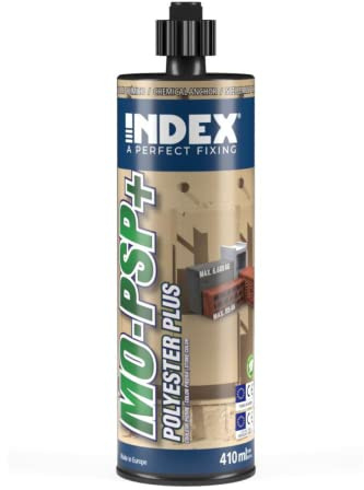 INDEX A PERFECT FIXING - MOPSP410 [MO- PSP] Taco químico de polyester PLUS sin estireno. Color Piedra. Testigo de manipulado. Cartucho de 410 ml.