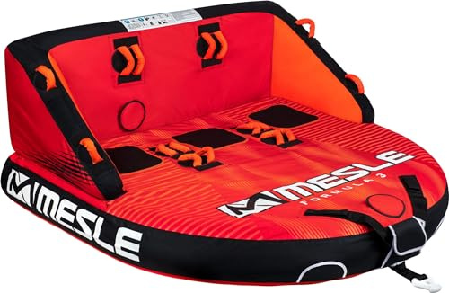 Mesle Bouée Tractée Formula 2-4 Personnes, Gonflable Bouée Bateau & Jet Ski Nautique, Bouée Tractable Nautique pour Enfants & Adultes