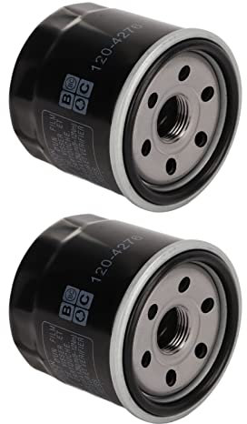 2 Stück Motorölfilter, Abdichtender Ölfilter mit Erweiterter Leistung für Einzylinder V Twin Motoren, 136 7848, 120 4276, 127 9222 Ölfilter für TimeCutter Aufsitzmäher