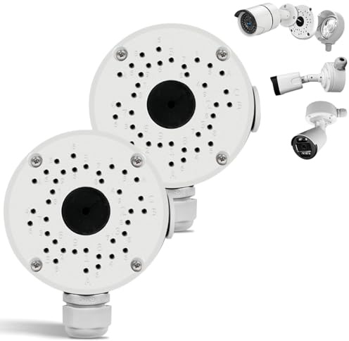 (Kamera Anschlussdose) Wasserdicht, Abzweigdose für CCTV-Kamera, Outdoor Anschlussdose, Universal für Bullet Überwachungskamera (2 Pack)