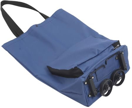 Ciieeo Carrello Pieghevole Con Ruote Portaspesa Borsa Grande Capacità Per Spesa Carrello Borsa Riutilizzabile
