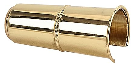 73mm Altsaxophon Schutzhülle C53f aus Metall in Gold | Passend für Saxophon, Schützt vor Staub, Kompakt und Leicht zu Transportieren