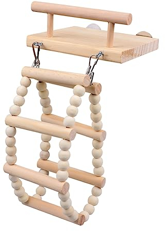 SEWOART 1stück Holzspielzeug Für Papageien Kletter Und Schaukelspielzeug Für Vögel Spaß Und Fördert Für Wellensittiche Und Andere Kleine Vogelarten