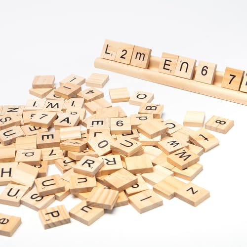 Bofanze 301 STK Mini Buchstaben Holz a bis Z Holz Buchstaben | Holz,Mini,Unterricht,20×18×5mm