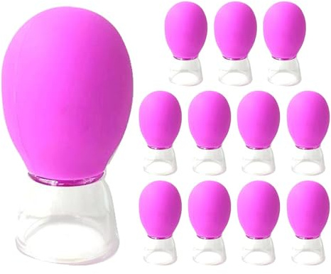Juego de ventosas de silicona – Ventosas de succión corporal de masaje, ventosa de succión más fuerte de silicona para aliviar las molestias