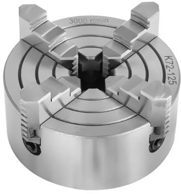 FUYUMIC Drehfutter K72 Drehfutter 80mm 100mm 125mm 160mm 200mm 250mm 4-Backen-Einzelaktionsfutter Drehbankwelle for Werkzeugmaschinenzubehör(K72-200)