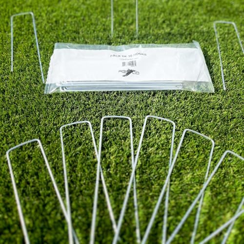 100 agrafes Paillage Acier H 20cm L 4.5cm Ø 3mm - Piquet Fixation Sol, Sardine Tente, Toile paillage, Fixation Tuyau