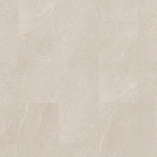 Ident Sandstone Stone Effect Glue-Down Luxury Vinyl Tile - (2mm LVT) For Home & Contract Commercial Use, Suitable For Underfloor Heating - Covers 4.86sqm(Single Pack Contains 27 Planks)