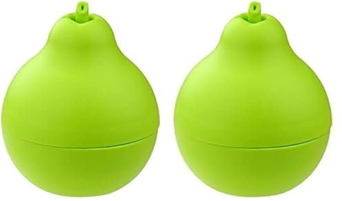 FACKELMANN Fruchtfliegenfalle Tecno, Obstfliegenfänger ohne Gift, Insektenfalle in Birnenoptik (Farbe: Grün), Menge: 1 Stück (Packung mit 2)