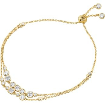 Michael Kors Damen-Doppelarmband aus Halbedelstein mit Schiebeverschluss