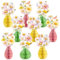 SUNBEAUTY 9 PCS Paper Flowers Decorations Wildflowers Honeycomb Centerpieces Multi-Color Daisy Table Decoration Spring Summer Floral Honeycomb Decor for Garden Wedding Baby Shower Office Home