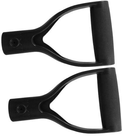 AKOOSY 2pcs D-shaped Snow Replacement Handles 28mm Inner Diameter Plastic Grip for Winter Garden Tools for Shoveling and Raking